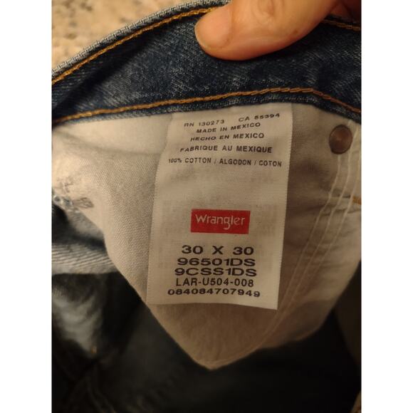 Men's Wrangler Five Star Premium Regular fit Jeans 30X30 Western Cowboy - Picture 4 of 5